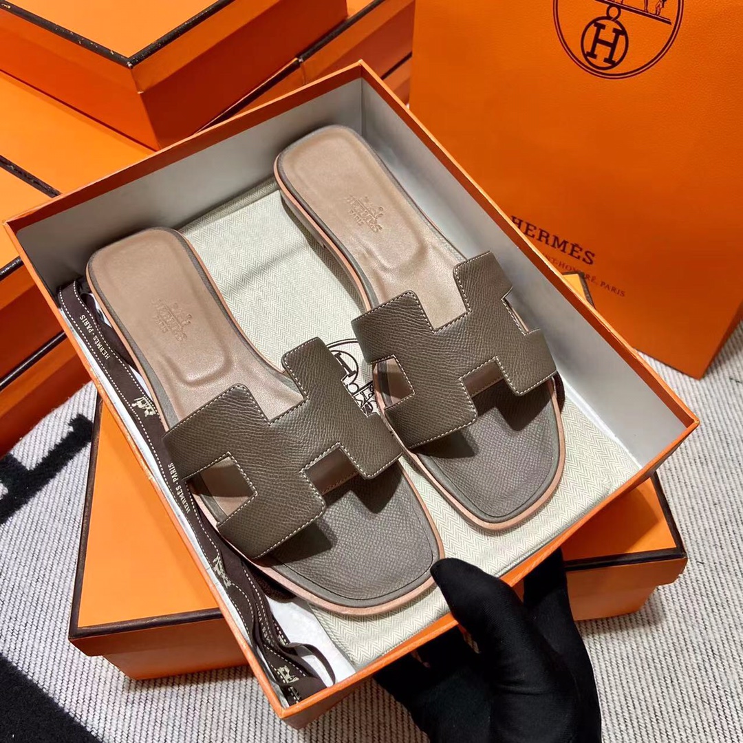 에르메스 올수공 오란 슬리퍼 샌들 앱송 24